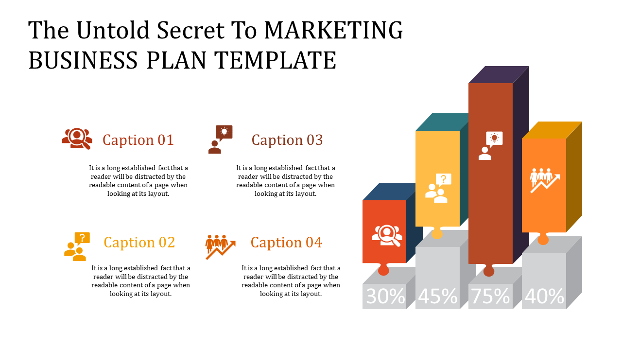 Free - Creative Marketing Business Plan Template For Presentation
